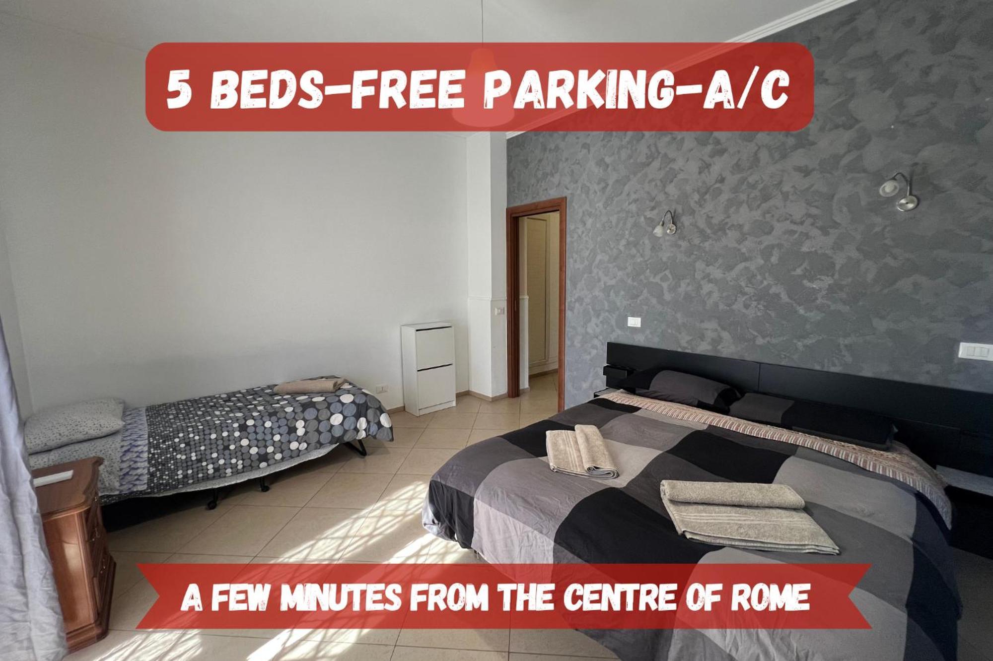 -5 Min From Bus Stop-Free Parking Rom Eksteriør billede